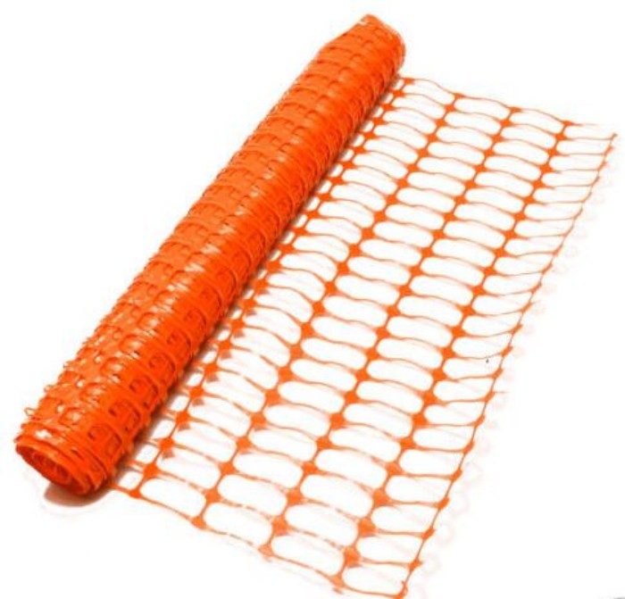 plastic orange safety net